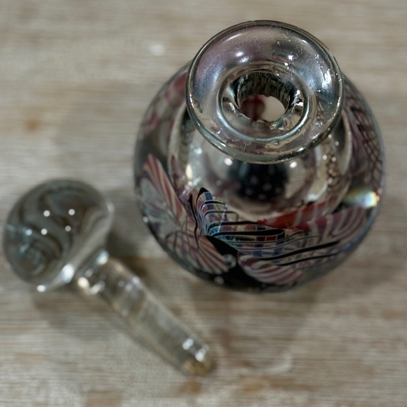 Vintage 1998 Henry Summa Art Glass Perfume Bottle, Paperweight Collection - Picture 5 of 6